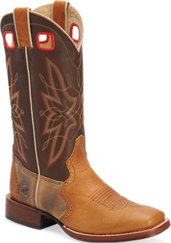 Carmel/Brown Double H Boot Buccaroo Widesquare Toe